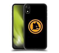 Head Case Designs Licenza Ufficiale AS Roma Nero E Oro Grafica Crest Custodia in Gel [Protezione di Grado Militare] Compatibile con Apple iPhone XR