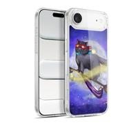 Head Case Designs Licenza Ufficiale Ash Evans Night Fly Gatti Neri Custodia in Gel [Protezione di Grado Militare] Compatibile con Apple iPhone 17 Air E con MagSafe