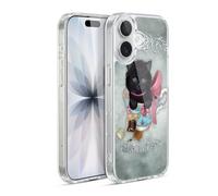 Head Case Designs Licenza Ufficiale Ash Evans tè Gatti Neri Custodia in Gel [Protezione di Grado Militare] Compatibile con Apple iPhone 17 E con MagSafe