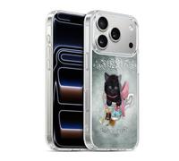 Head Case Designs Licenza Ufficiale Ash Evans tè Gatti Neri Custodia in Gel [Protezione di Grado Militare] Compatibile con Apple iPhone 17 PRO E con MagSafe