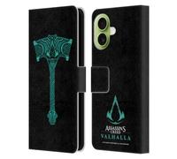 Head Case Designs Licenza Ufficiale Assassin's Creed ACV Martello E Cresta 2 Valhalla Simboli e Modelli Custodia Portafoglio in Pelle Compatibile con Apple iPhone 17