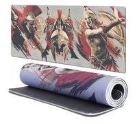 Head Case Designs Licenza Ufficiale Assassin's Creed Alexios e Kassandra Odissea Arte Chiave 37.4 x 15.75 x 0.16 Inches (900 x 400 mm) - XL Tappetino per Mouse E Scrivania per Giochi Tastiera PC