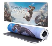 Head Case Designs Licenza Ufficiale Assassin's Creed Alexios Salta Odissea Arte Chiave 37.4 x 15.75 x 0.16 Inches (900 x 400 mm) - XL Tappetino per Mouse E Scrivania da Ufficio per Giochi Tastiera PC