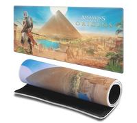 Head Case Designs Licenza Ufficiale Assassin's Creed Arte Chiave Origini Grafiche 23.62 x 11.81 x 0.12 Inches (600 x 300 mm) - L Tappetino per Mouse E Scrivania da Ufficio per Giochi Tastiera PC