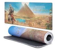 Head Case Designs Licenza Ufficiale Assassin's Creed Arte Chiave Origini Grafiche 37.4 x 15.75 x 0.16 Inches (900 x 400 mm) - XL Tappetino per Mouse E Scrivania da Ufficio per Giochi Tastiera PC