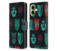 Head Case Designs Licenza Ufficiale Assassin's Creed Banners Valhalla Composizioni e Modelli Custodia Portafoglio in Pelle Compatibile con Apple iPhone 17
