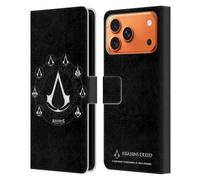 Head Case Designs Licenza Ufficiale Assassin's Creed Creste Eredità Logo Custodia Portafoglio in Pelle Compatibile con Apple iPhone 17 Pro Max