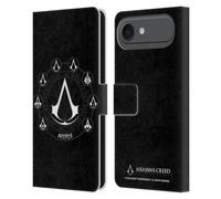 Head Case Designs Licenza Ufficiale Assassin's Creed Creste Eredità Logo Custodia Portafoglio in Pelle Compatibile con Apple iPhone 17 Air