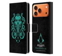Head Case Designs Licenza Ufficiale Assassin's Creed Eivor Grafico Valhalla Simboli e Modelli Custodia Portafoglio in Pelle Compatibile con Apple iPhone 17 Pro Max