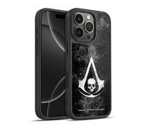 Head Case Designs Licenza Ufficiale Assassin's Creed Grunge Bandiera Nera Logo Cover in Gel Rinforzata [Protezione di Grado Militare] Compatibile con Apple iPhone 16 PRO