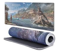 Head Case Designs Licenza Ufficiale Assassin's Creed Kassandra Odissea Arte Chiave 37.4 x 15.75 x 0.16 Inches (900 x 400 mm) - XL Tappetino per Mouse E Scrivania da Ufficio per Giochi Tastiera PC