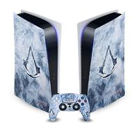 Head Case Designs Licenza Ufficiale Assassin's Creed Logo del ghiacciaio Rogue Arte Chiave Vinile Frontalino Sticker Gaming Pelle Adesivo Compatibile con Sony PS5 Digital & DualSense