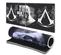 Head Case Designs Licenza Ufficiale Assassin's Creed metà Tipografia eredità 23.62 x 11.81 x 0.12 Inches (600 x 300 mm) - L Tappetino per Mouse E Scrivania da Ufficio per Giochi Tastiera PC