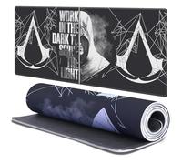 Head Case Designs Licenza Ufficiale Assassin's Creed metà Tipografia eredità 37.4 x 15.75 x 0.16 Inches (900 x 400 mm) - XL Tappetino per Mouse E Scrivania da Ufficio per Giochi Tastiera PC