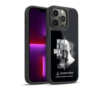 Head Case Designs Licenza Ufficiale Assassin's Creed metà Tipografia eredità Cover in Gel Rinforzata [Protezione di Grado Militare] Compatibile con Apple iPhone 13 PRO