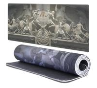 Head Case Designs Licenza Ufficiale Assassin's Creed Scultura Odissea Arte Chiave 37.4 x 15.75 x 0.16 Inches (900 x 400 mm) - XL Tappetino per Mouse E Scrivania da Ufficio per Giochi Tastiera PC