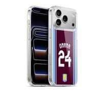 Head Case Designs Licenza Ufficiale Aston Villa FC Amadou Onana Kit Giocatore 2024/25 con Stemma Custodia in Gel [Grado Militare] Compatibile con Apple iPhone 17 PRO Max E Compatibile con MagSafe