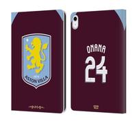 Head Case Designs Licenza Ufficiale Aston Villa Football Club Amadou Onana 2025/26 Giocatori Home Kit Custodia Portafoglio in Pelle Compatibile con Apple iPad 10.9 2022/2025