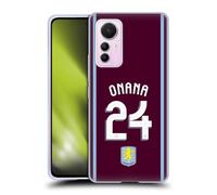 Head Case Designs Licenza Ufficiale Aston Villa Football Club Amadou Onana Kit Giocatore 2024/25 con Stemma Custodia in Gel [Protezione di Grado Militare] Compatibile con Xiaomi 12 Lite