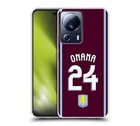 Head Case Designs Licenza Ufficiale Aston Villa Football Club Amadou Onana Kit Giocatore 2024/25 con Stemma Custodia in Gel [Protezione di Grado Militare] Compatibile con Xiaomi 13 Lite 5G