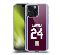 Head Case Designs Licenza Ufficiale Aston Villa Football Club Amadou Onana Kit Giocatore 2024/25 con Stemma Custodia in Gel [Protezione di Grado Militare] Compatibile con Apple iPhone 15 PRO Max