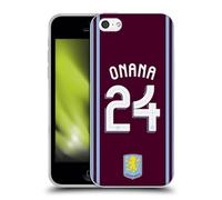 Head Case Designs Licenza Ufficiale Aston Villa Football Club Amadou Onana Kit Giocatore 2024/25 con Stemma Custodia in Gel [Protezione di Grado Militare] Compatibile con Apple iPhone 5c