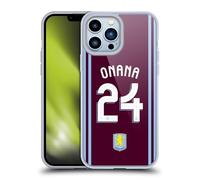 Head Case Designs Licenza Ufficiale Aston Villa Football Club Amadou Onana Kit Giocatore 2024/25 con Stemma Custodia in Gel [Protezione di Grado Militare] Compatibile con Apple iPhone 13 PRO Max