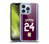 Head Case Designs Licenza Ufficiale Aston Villa Football Club Amadou Onana Kit Giocatore 2024/25 con Stemma Custodia in Gel [Protezione di Grado Militare] Compatibile con Apple iPhone 13 PRO