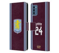 Head Case Designs Licenza Ufficiale Aston Villa Football Club Amadou Onana Kit Giocatore 2024/25 con Stemma Custodia Cover in Pelle a Portafoglio Compatibile con Nokia NC300