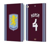 Head Case Designs Licenza Ufficiale Aston Villa Football Club Ezri Konsa Kit Giocatore 2024/25 con Stemma Custodia Cover in Pelle a Portafoglio Compatibile con Apple iPad 9.7 2017 / iPad 9.7 2018