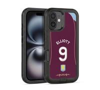 Head Case Designs Licenza Ufficiale Aston Villa Football Club Harvey Elliott 2025/26 Giocatori Divisa Casa 2° Gruppo Custodia Antiurto Ultra Blindata compatibile con Apple iPhone 16