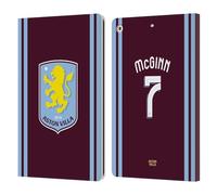 Head Case Designs Licenza Ufficiale Aston Villa Football Club John McGinn Kit Giocatore 2024/25 con Stemma Custodia Cover in Pelle a Portafoglio Compatibile con Apple iPad 10.2 2019/2020/2021