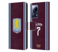 Head Case Designs Licenza Ufficiale Aston Villa Football Club John McGinn Kit Giocatore 2024/25 con Stemma Custodia Cover in Pelle a Portafoglio Compatibile con Xiaomi 13 Lite 5G