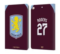 Head Case Designs Licenza Ufficiale Aston Villa Football Club Morgan Rogers 2025/26 Giocatori Home Kit Custodia Portafoglio in Pelle Compatibile con Apple iPad 9.7 2017 / iPad 9.7 2018