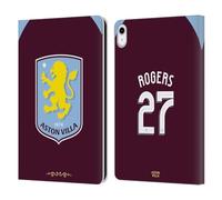 Head Case Designs Licenza Ufficiale Aston Villa Football Club Morgan Rogers 2025/26 Giocatori Home Kit Custodia Portafoglio in Pelle Compatibile con Apple iPad 10.9 2022/2025