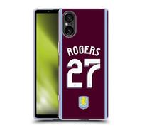 Head Case Designs Licenza Ufficiale Aston Villa Football Club Morgan Rogers Kit Giocatore 2024/25 con Stemma Custodia in Gel [Protezione di Grado Militare] Compatibile con Sony Xperia 5 V 5G