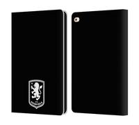 Head Case Designs Licenza Ufficiale Aston Villa Football Club Nero Design con Stemma 2024 Custodia Cover in Pelle a Portafoglio Compatibile con Apple iPad Air 2 (2014)