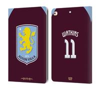 Head Case Designs Licenza Ufficiale Aston Villa Football Club Ollie Watkins 2025/26 Giocatori Home Kit Custodia Portafoglio in Pelle Compatibile con Apple iPad 9.7 2017 / iPad 9.7 2018