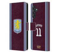 Head Case Designs Licenza Ufficiale Aston Villa Football Club Ollie Watkins Kit Giocatore 2024/25 con Stemma Custodia Cover in Pelle a Portafoglio Compatibile con Samsung Galaxy M55 5G