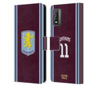 Head Case Designs Licenza Ufficiale Aston Villa Football Club Ollie Watkins Kit Giocatore 2024/25 con Stemma Custodia Cover in Pelle a Portafoglio Compatibile con Nokia C210