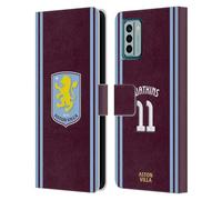 Head Case Designs Licenza Ufficiale Aston Villa Football Club Ollie Watkins Kit Giocatore 2024/25 con Stemma Custodia Cover in Pelle a Portafoglio Compatibile con Nokia G42