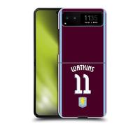 Head Case Designs Licenza Ufficiale Aston Villa Football Club Ollie Watkins Kit Giocatore 2024/25 con Stemma Custodia Cover Dura per Parte Posteriore Compatibile con Motorola RAZR 40 / RAZR 2023