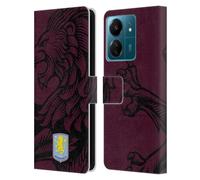 Head Case Designs Licenza Ufficiale Aston Villa Football Club Oversize Design con Stemma 2024 Custodia Cover in Pelle a Portafoglio Compatibile con Xiaomi Redmi 13C 4G