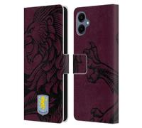 Head Case Designs Licenza Ufficiale Aston Villa Football Club Oversize Design con Stemma 2024 Custodia Cover in Pelle a Portafoglio Compatibile con Samsung Galaxy A06 4G