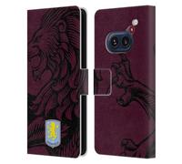 Head Case Designs Licenza Ufficiale Aston Villa Football Club Oversize Design con Stemma 2024 Custodia Cover in Pelle a Portafoglio Compatibile con Nothing Phone (2a)