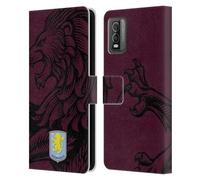 Head Case Designs Licenza Ufficiale Aston Villa Football Club Oversize Design con Stemma 2024 Custodia Cover in Pelle a Portafoglio Compatibile con Nokia C210