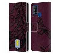 Head Case Designs Licenza Ufficiale Aston Villa Football Club Oversize Design con Stemma 2024 Custodia Cover in Pelle a Portafoglio Compatibile con Samsung Galaxy M31 (2020)