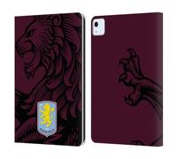 Head Case Designs Licenza Ufficiale Aston Villa Football Club Oversize Design con Stemma 2024 Custodia Cover in Pelle a Portafoglio Compatibile con Apple iPad Air 11 2020/2022/2024