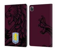 Head Case Designs Licenza Ufficiale Aston Villa Football Club Oversize Design con Stemma 2024 Custodia Cover in Pelle a Portafoglio Compatibile con Apple iPad PRO 11 2020/2021 / 2022