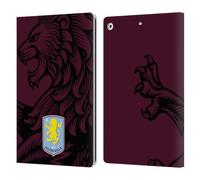 Head Case Designs Licenza Ufficiale Aston Villa Football Club Oversize Design con Stemma 2024 Custodia Cover in Pelle a Portafoglio Compatibile con Apple iPad 10.2 2019/2020/2021